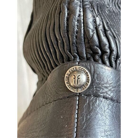 Frye Melissa black leather boots Size 8.5 - Picture 5 of 12